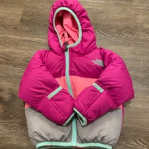 2t North Face warm Winter Jacket- Reversible